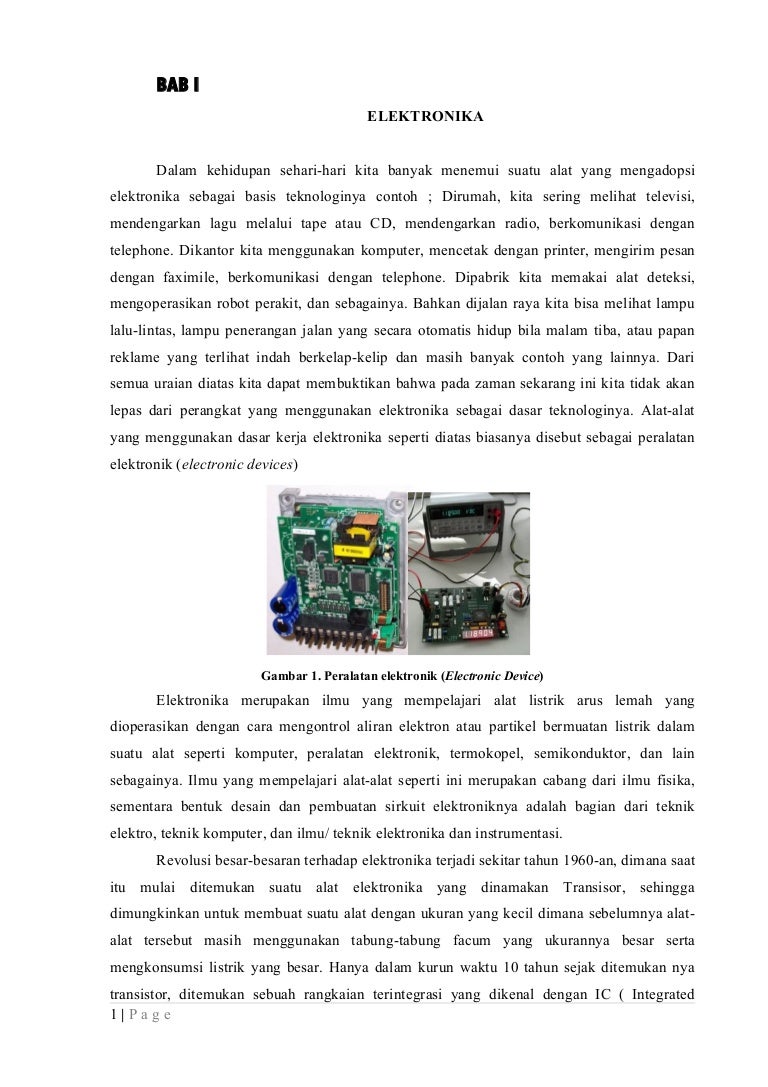 Soal Dan Jawaban Elektronika Kelas 9