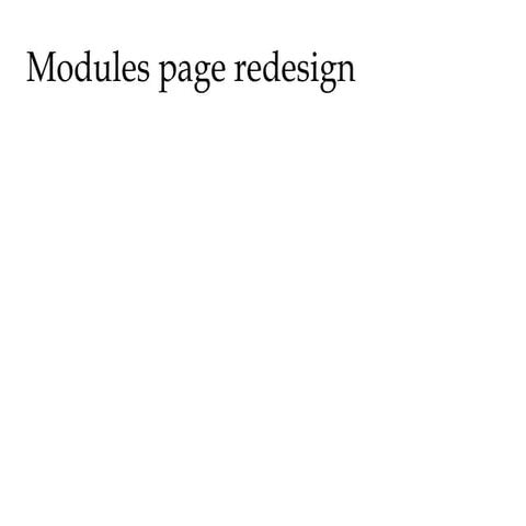 Modules page-designs
