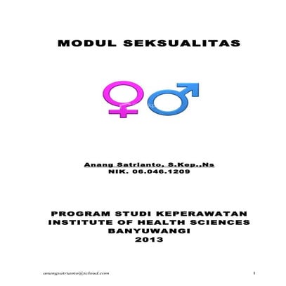 Modul gangguan seksualitas