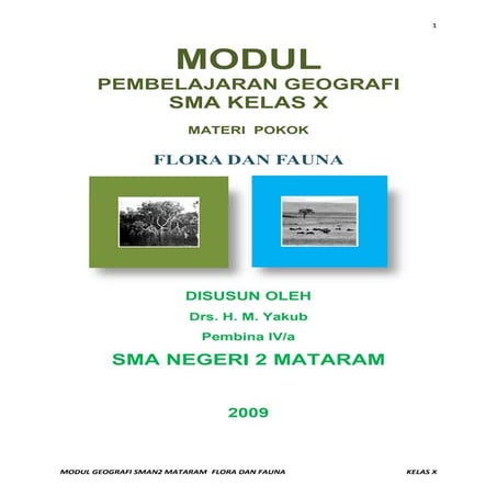 Modul geografi flora dan fauna