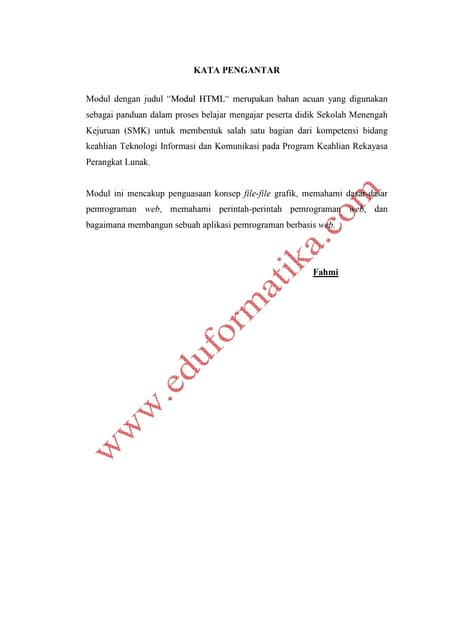 Modul html | PDF