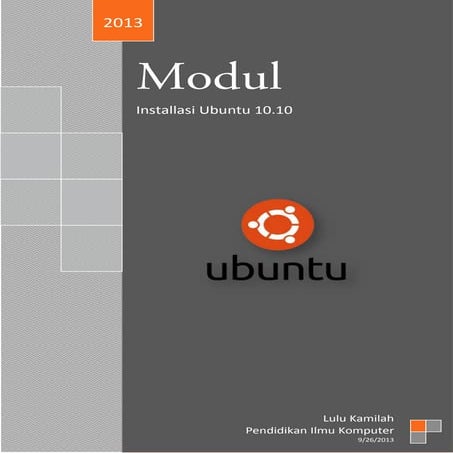 Modul instalasi ubuntu 10.10