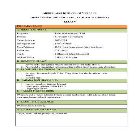 Modul Kelas 5 Ipas Guru Berbagi 001 Docx