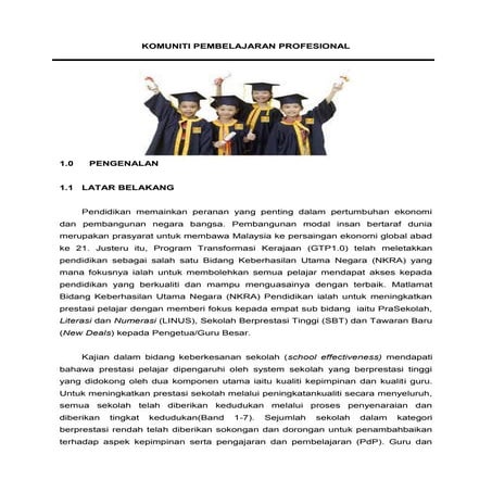 Modul komuniti pembelajaran profesional