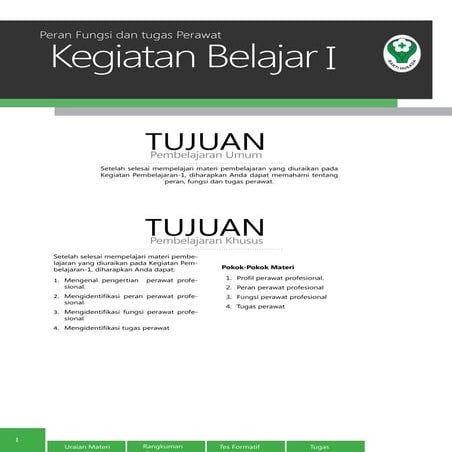  Peran, Fungsi dan tugas Perawat,