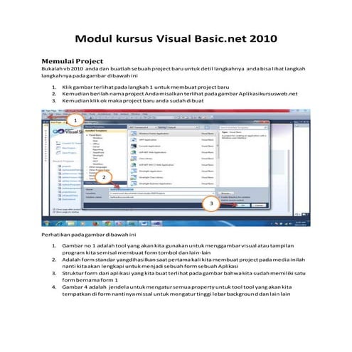 Modul kursus visual basic | PDF