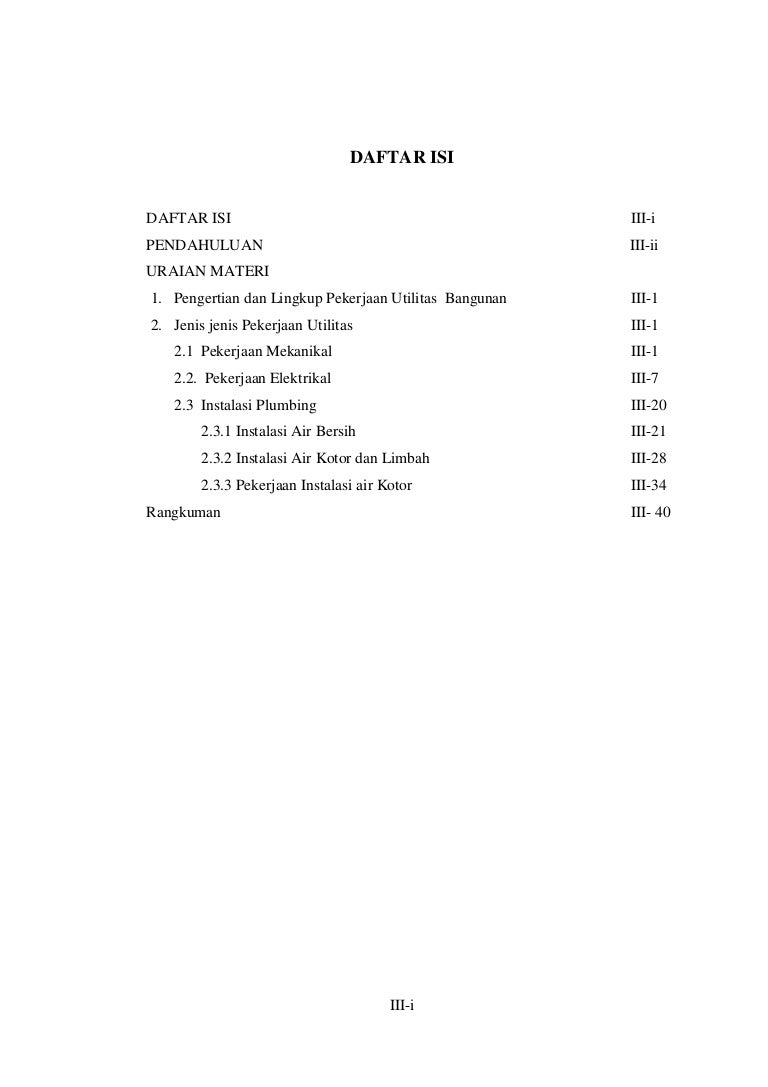 Modul Tkp M1kb3 Instalasi Air Bersih Dan Air Kotor Bangunan