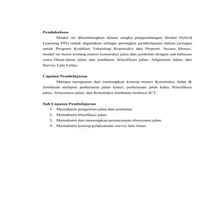 Modul TKP M4KB1 - Dasar-dasar Jalan dan Jembatan