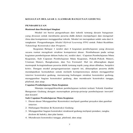 MODUL TKP M5KB1 - GAMBAR BANGUNAN GEDUNG