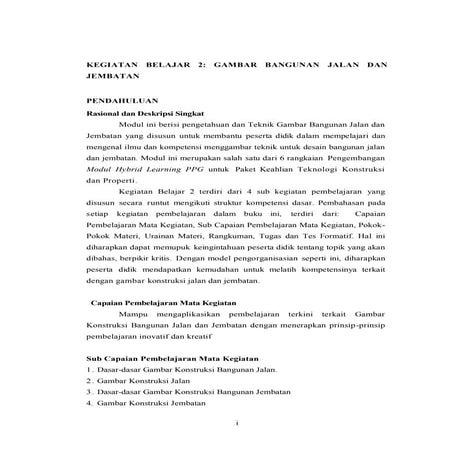 MODUL TKP M5KB2 - GAMBAR BANGUNAN JALAN _ JEMBATAN