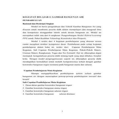 MODUL TKP M5KB3 - GAMBAR BANGUNAN AIR