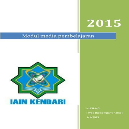 Modul media pembelajaran