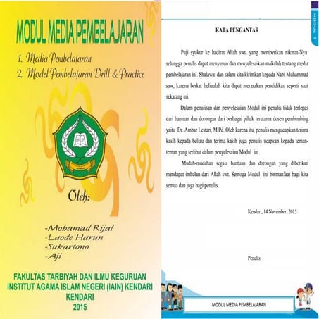 Modul media pembelajaran