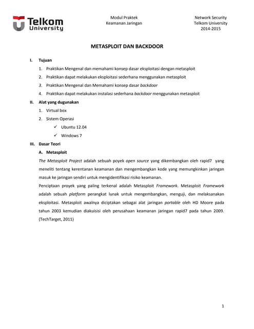 Modul metasploit