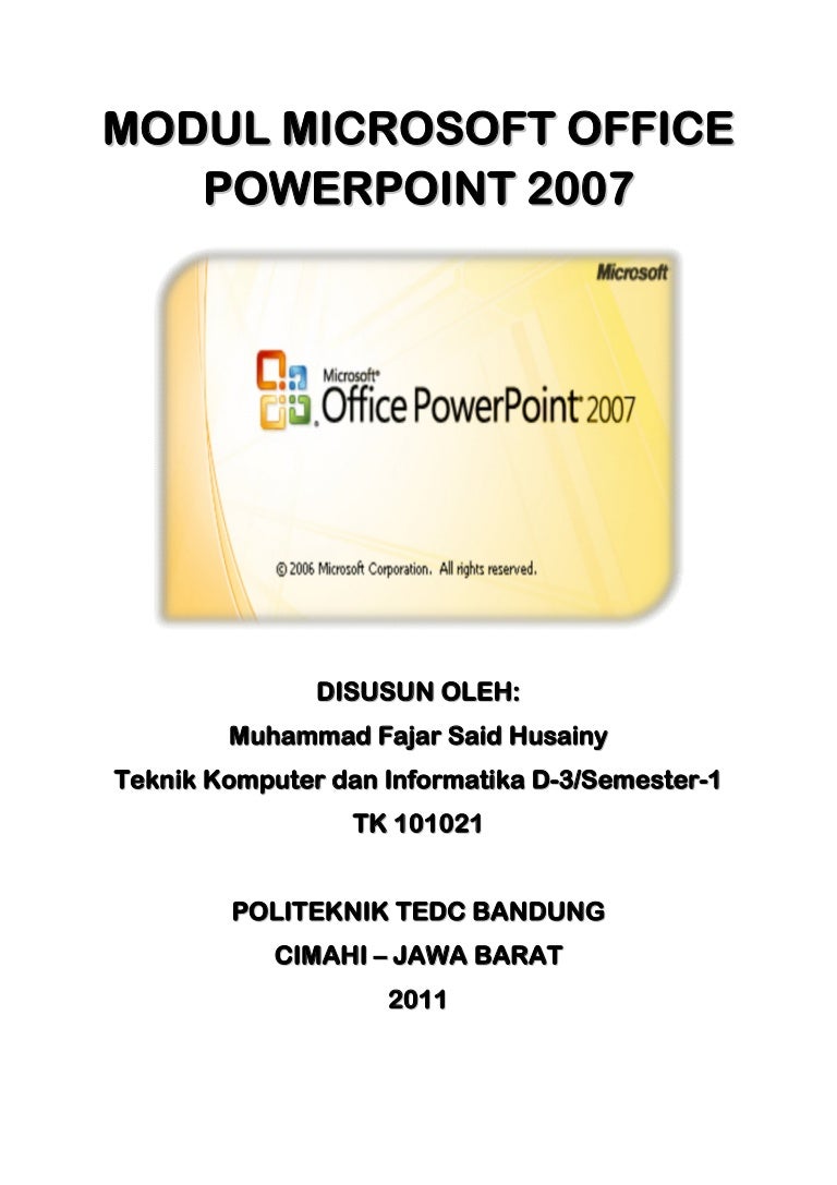 Modul microsoft office powerpoint 2007