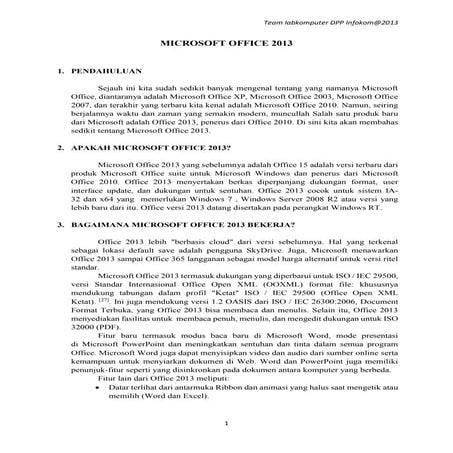 Modul microsoft word 2013