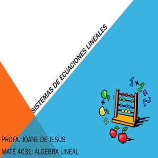 Sistemas de ecuaciones lineales