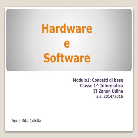 Informatica Concetti Di Base - prima parte