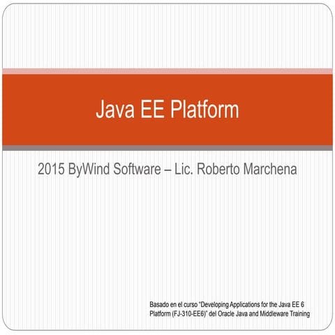 Modulo 1 java ee platform | PPT
