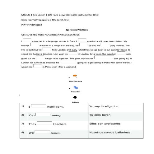 Modulo I Evaluacion 1 Ejercicios | DOCX