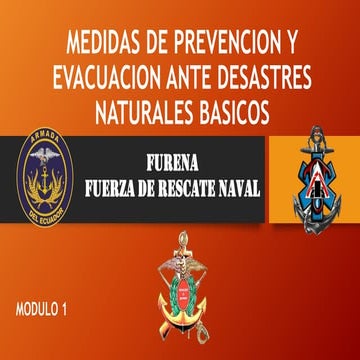 MODULO 1 FURENA MEDIDAS DE PREVENCION Y EVACUACION ANTE DESASTRES ...