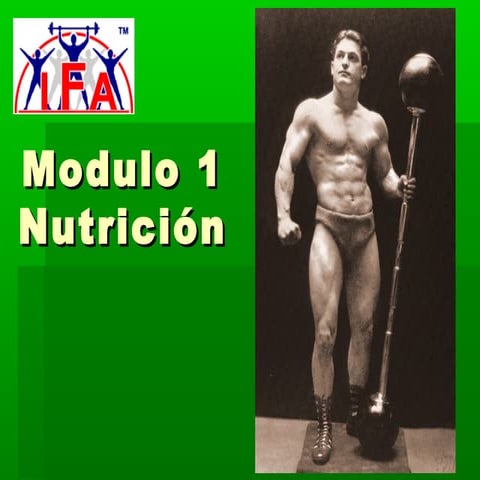 Modulo 1 nutrición