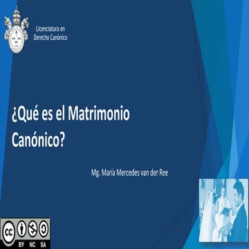 Modulo 1  Qué es matrimonio canónico -  nociones preliminares
