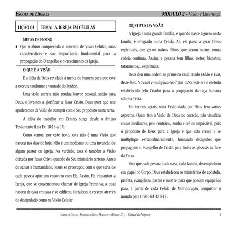 Modulo 2 _professor DISCIPULADO