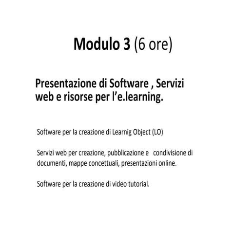 Modulo 3 | PPT