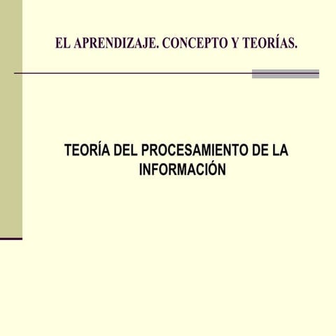 Modulo+3 procesamiento de la informacion t cognitivas | PPT