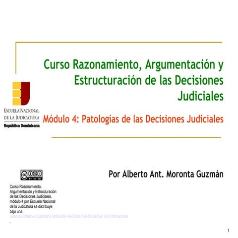 Curso Razonamiento, Argumentación y Estructuración de las Decisiones ...