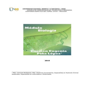 Modulo biologia  UNad