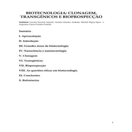 Modulo biotecnologia | PDF