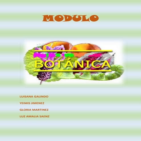 Modulo botanica grado 5