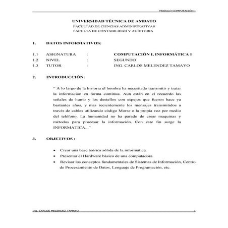 Módulo computación