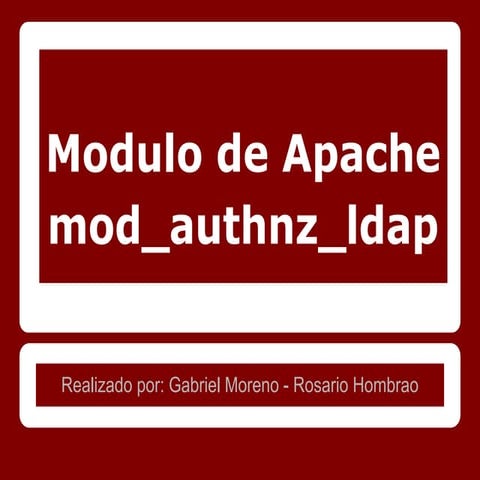 Modulo de autentificacion de LDAP