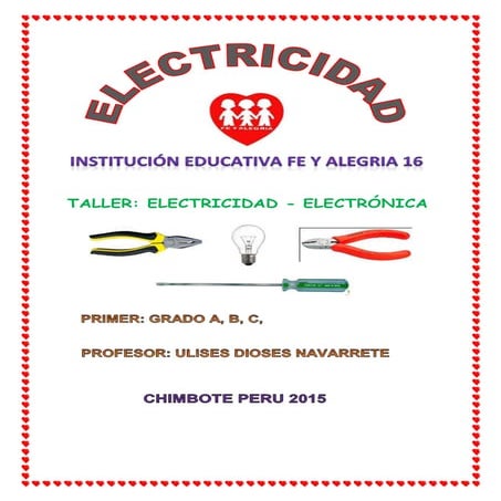 MODULO DE ELECTRICIDAD 1° AÑO 
