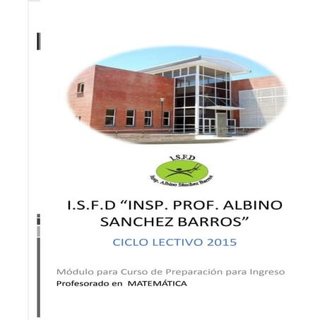 Modulo de ingreso matematica 2015