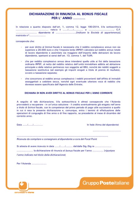 Modulo dichiarazione di _rinuncia_bonus_fiscale_feb 2015