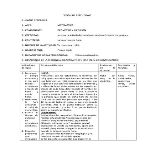 Modulo electivo:   sesión innovadora en matemática 