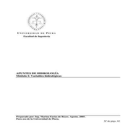 Modulo i hidrologia uni piura