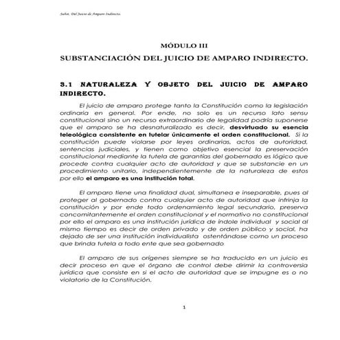 Juicio de Amparo Indirecto | DOC
