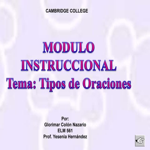 Modulo instruccional elm561