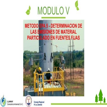 MODULO V - METODO EPA 5 - DETERMINACION DE LAS EMISIONES DE MATERIAL ...