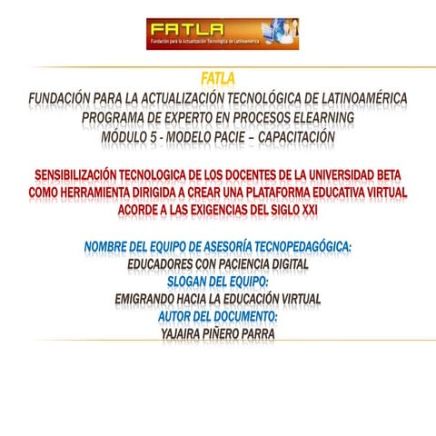 Modulo  v fase 2 yajaira piñero