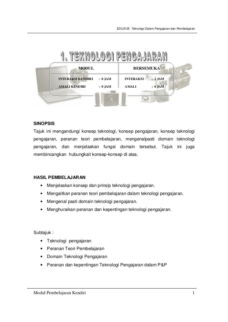 Modul Pembelajaran Edu3105