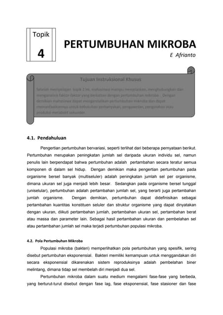 Modul pertumbuhan mikroba