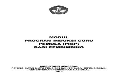 Modul pigp bagi guru pembimbing