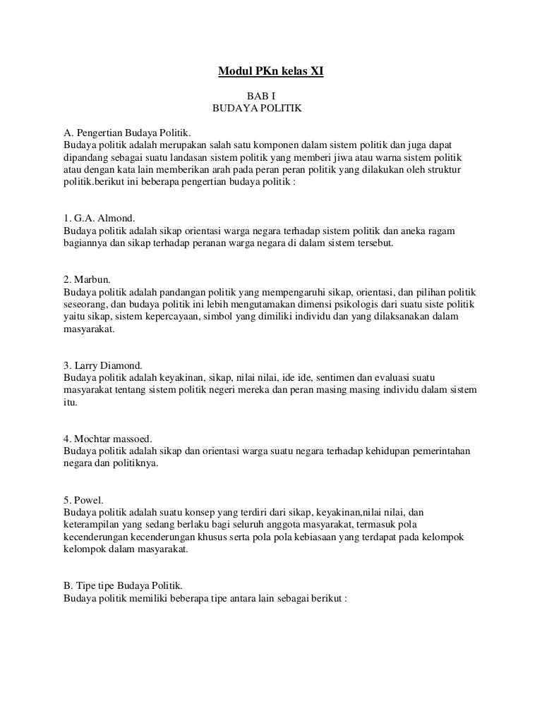 Modul P Kn Kelas Xi Modul P Kn Kelas Xi
