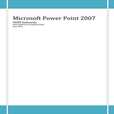 Modul power point 2007